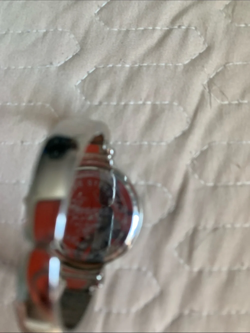 Vintage 90s Geneva Yellow Smiley Face Dial Silver-Tone Watch. need battery